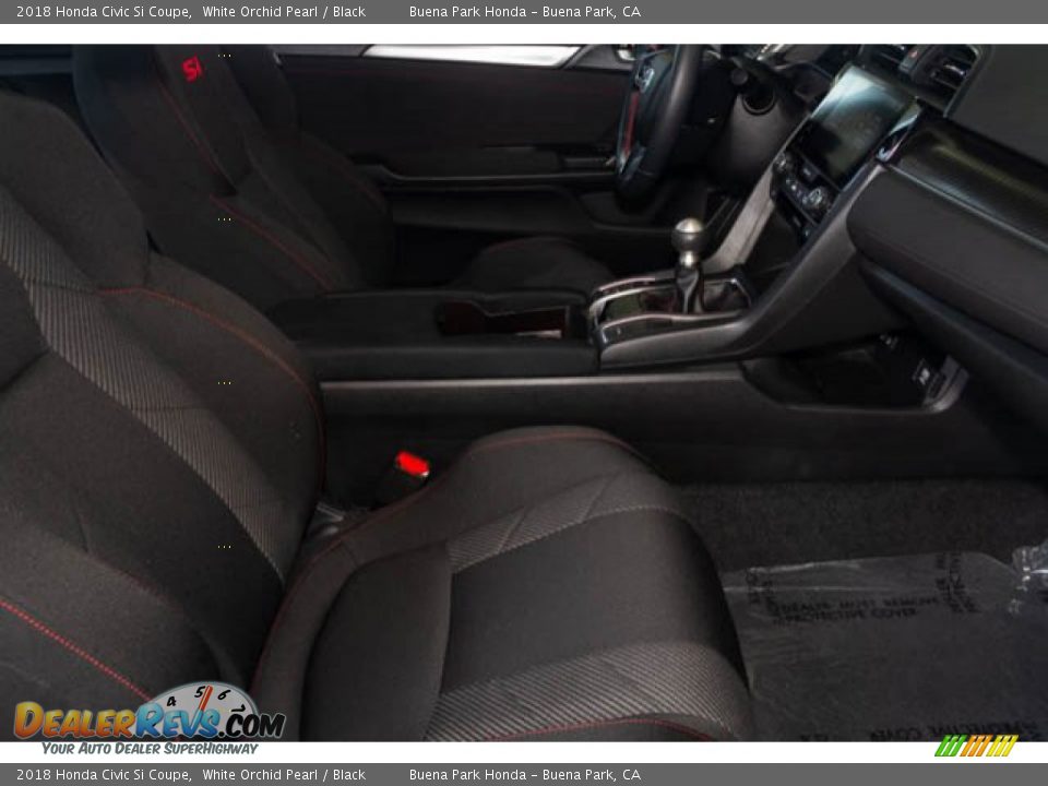 2018 Honda Civic Si Coupe White Orchid Pearl / Black Photo #22