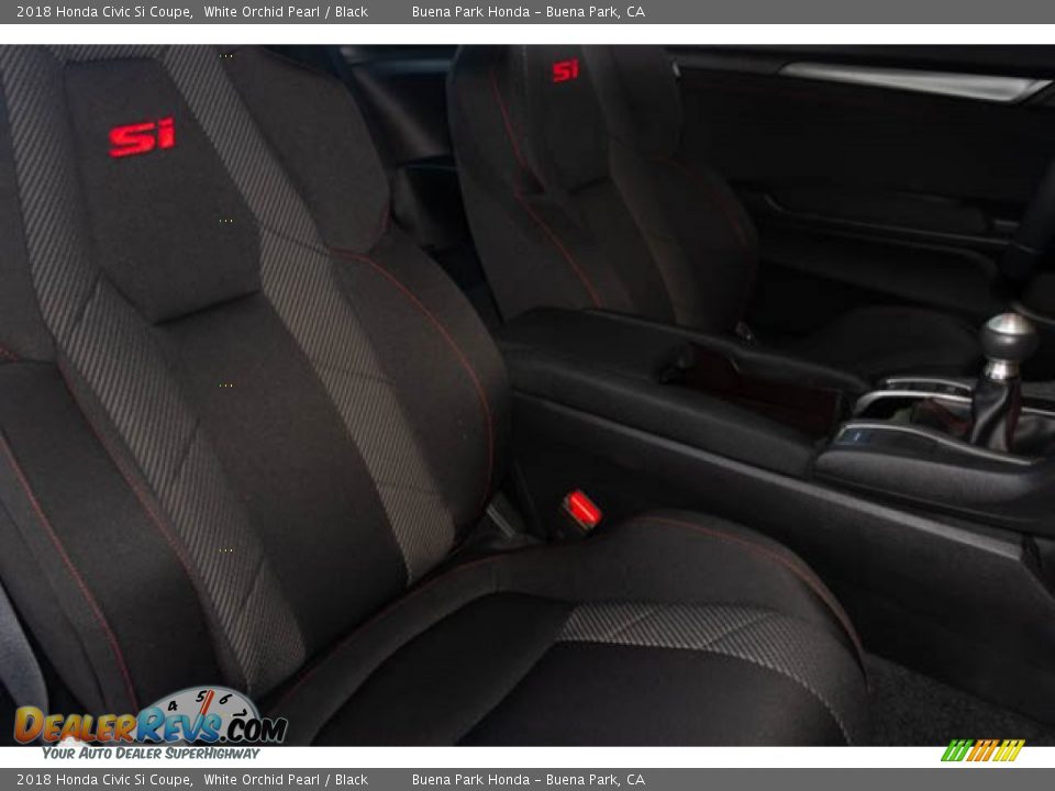 2018 Honda Civic Si Coupe White Orchid Pearl / Black Photo #23