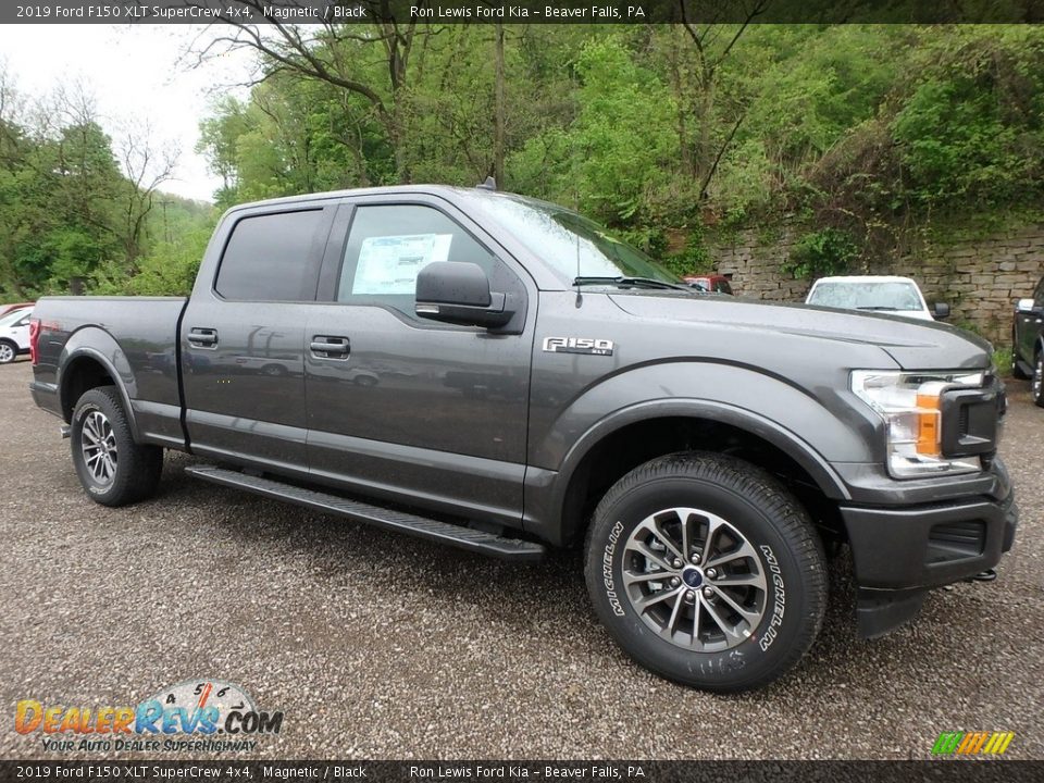 2019 Ford F150 XLT SuperCrew 4x4 Magnetic / Black Photo #8