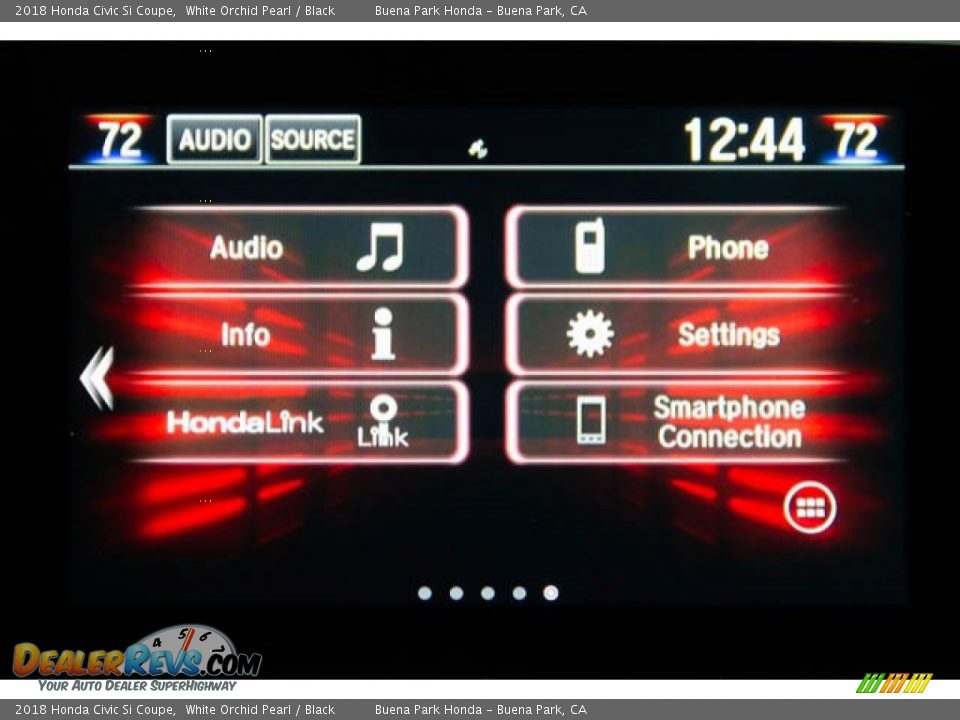 2018 Honda Civic Si Coupe White Orchid Pearl / Black Photo #24