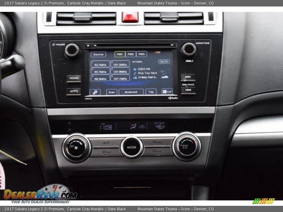 2017 Subaru Legacy 2.5i Premium Carbide Gray Metallic / Slate Black Photo #14