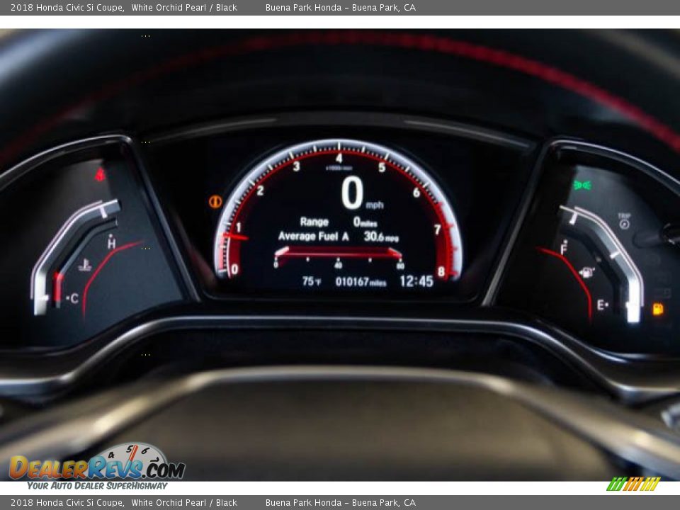 2018 Honda Civic Si Coupe White Orchid Pearl / Black Photo #27