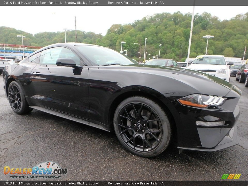 Shadow Black 2019 Ford Mustang EcoBoost Fastback Photo #9