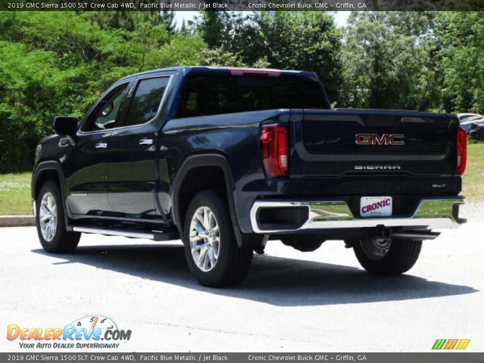 2019 GMC Sierra 1500 SLT Crew Cab 4WD Pacific Blue Metallic / Jet Black Photo #6