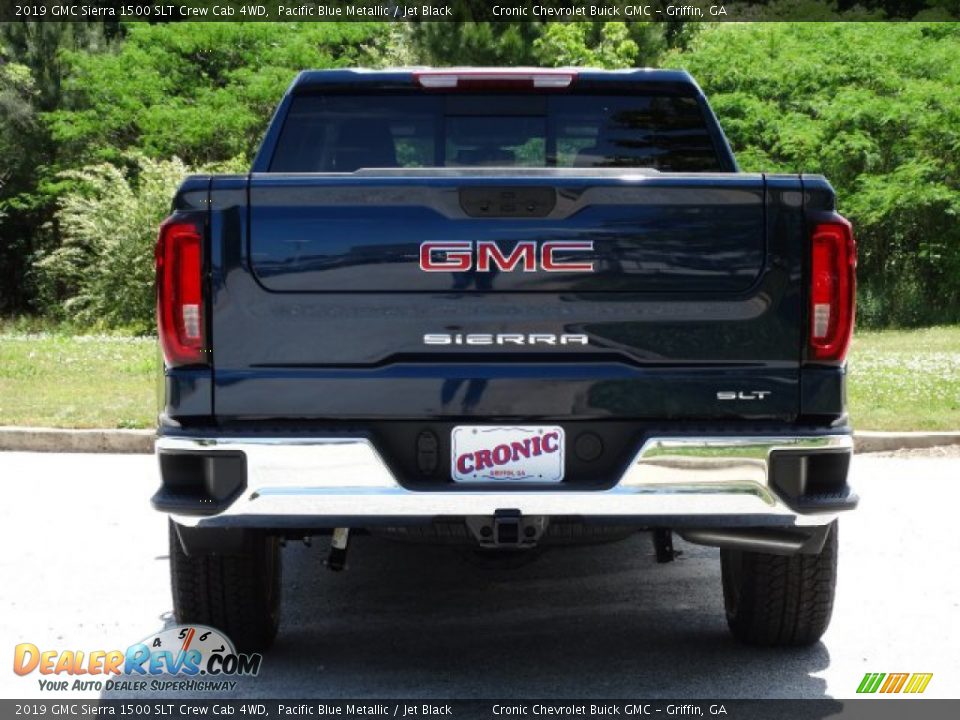 2019 GMC Sierra 1500 SLT Crew Cab 4WD Pacific Blue Metallic / Jet Black Photo #7