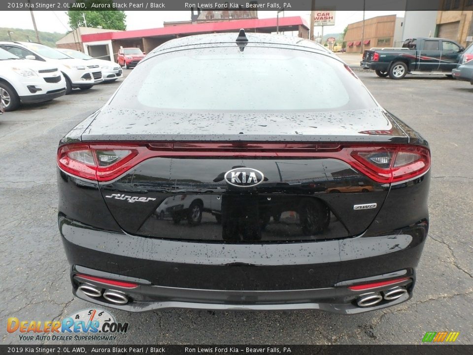 2019 Kia Stinger 2.0L AWD Aurora Black Pearl / Black Photo #3