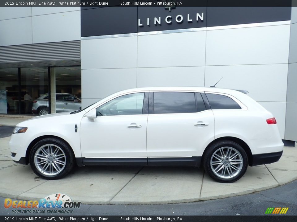 2019 Lincoln MKT Elite AWD White Platinum / Light Dune Photo #2