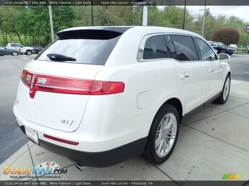 2019 Lincoln MKT Elite AWD White Platinum / Light Dune Photo #5