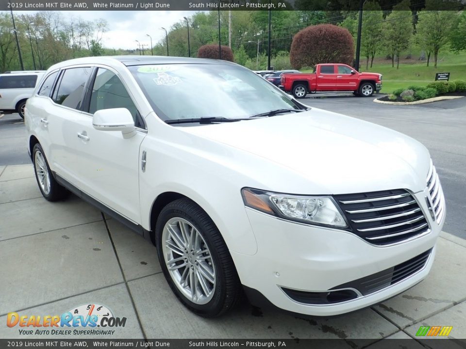 2019 Lincoln MKT Elite AWD White Platinum / Light Dune Photo #7