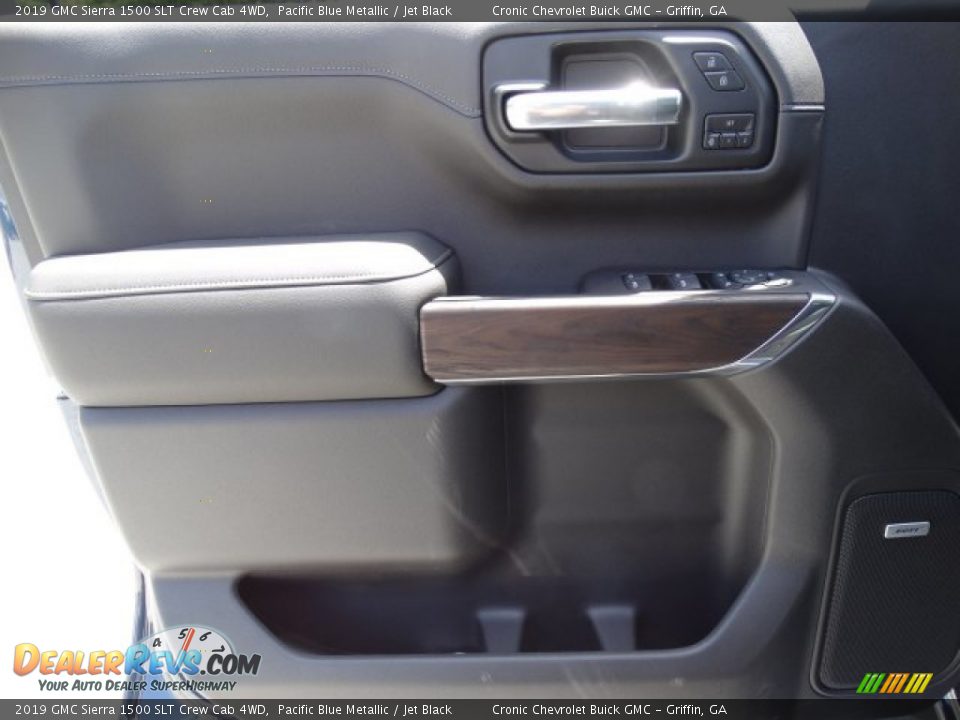 2019 GMC Sierra 1500 SLT Crew Cab 4WD Pacific Blue Metallic / Jet Black Photo #13