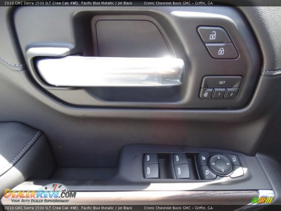 2019 GMC Sierra 1500 SLT Crew Cab 4WD Pacific Blue Metallic / Jet Black Photo #14