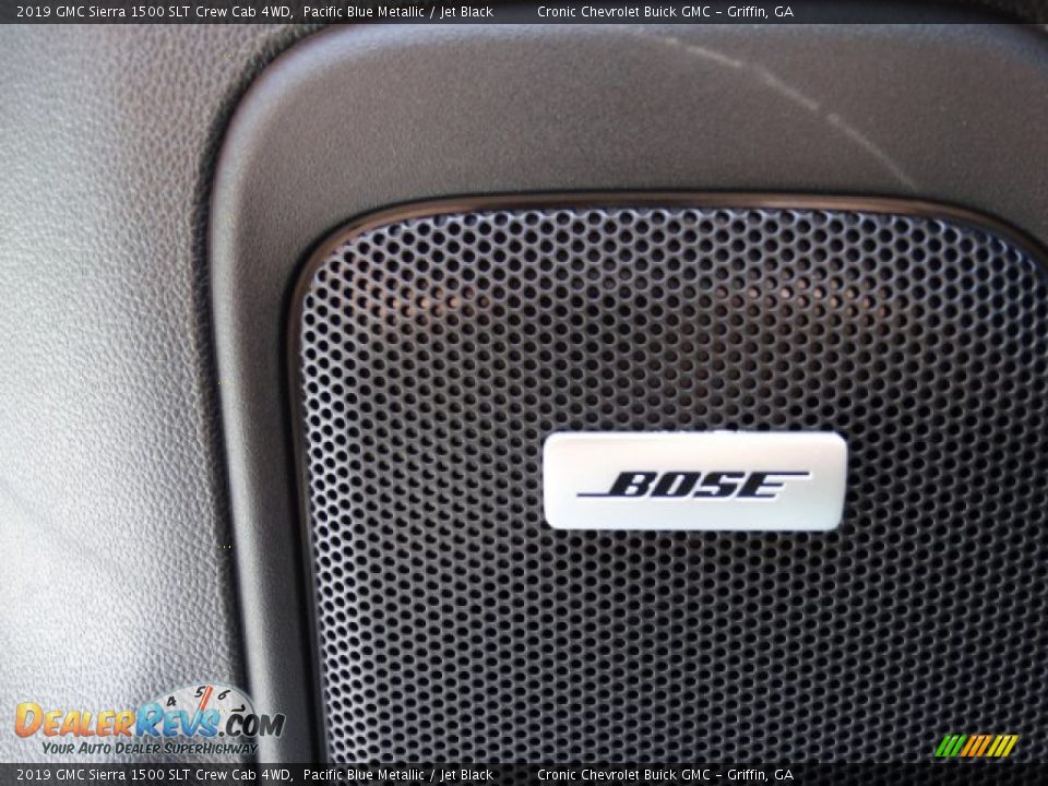 2019 GMC Sierra 1500 SLT Crew Cab 4WD Pacific Blue Metallic / Jet Black Photo #15