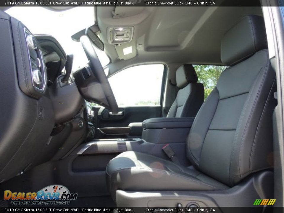 2019 GMC Sierra 1500 SLT Crew Cab 4WD Pacific Blue Metallic / Jet Black Photo #16