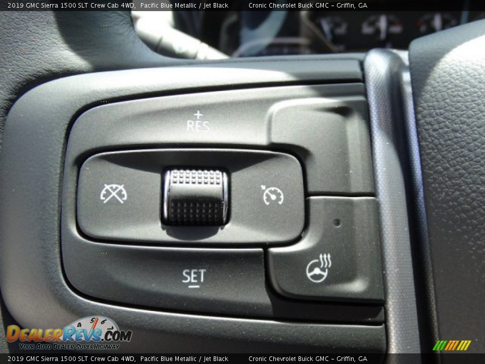 2019 GMC Sierra 1500 SLT Crew Cab 4WD Pacific Blue Metallic / Jet Black Photo #18