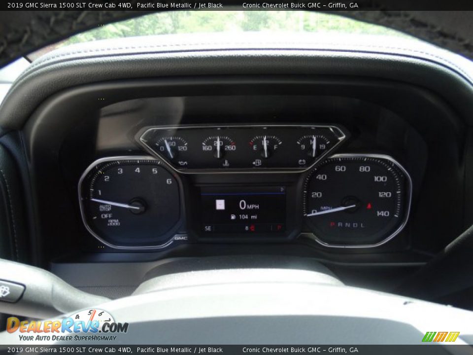 2019 GMC Sierra 1500 SLT Crew Cab 4WD Pacific Blue Metallic / Jet Black Photo #19