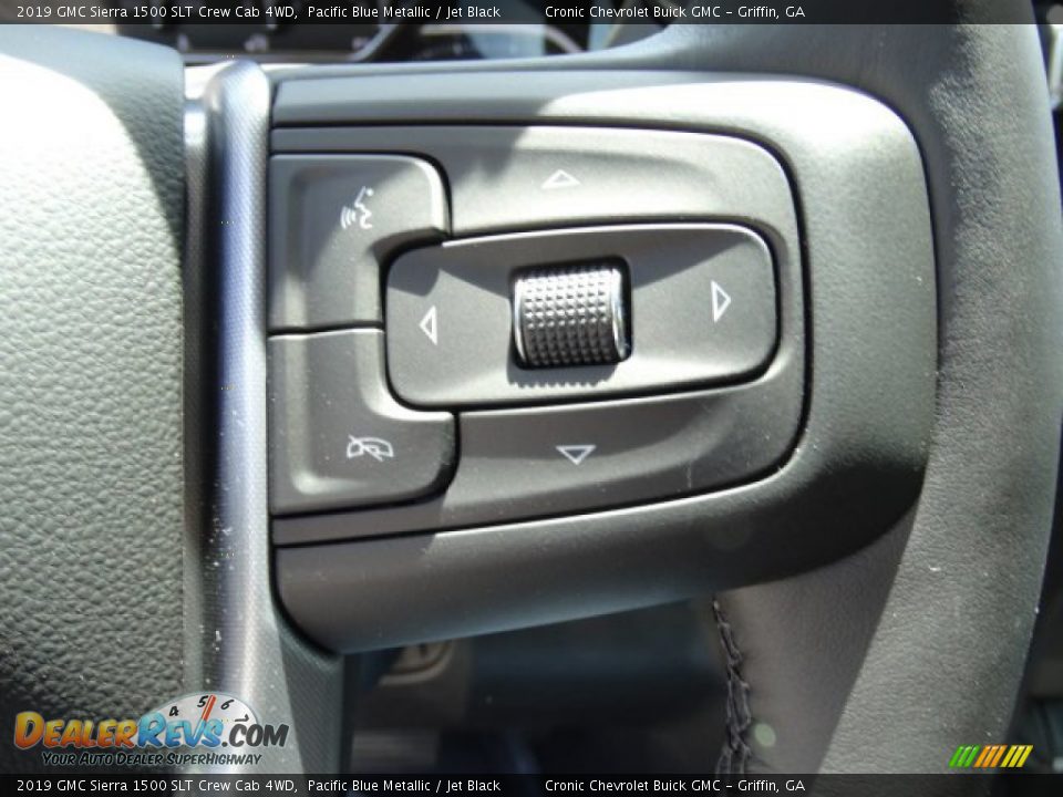 2019 GMC Sierra 1500 SLT Crew Cab 4WD Pacific Blue Metallic / Jet Black Photo #20