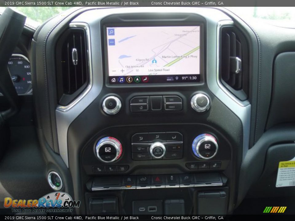2019 GMC Sierra 1500 SLT Crew Cab 4WD Pacific Blue Metallic / Jet Black Photo #21
