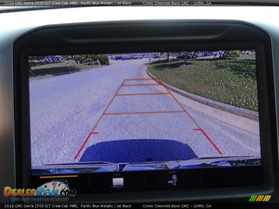 2019 GMC Sierra 1500 SLT Crew Cab 4WD Pacific Blue Metallic / Jet Black Photo #22
