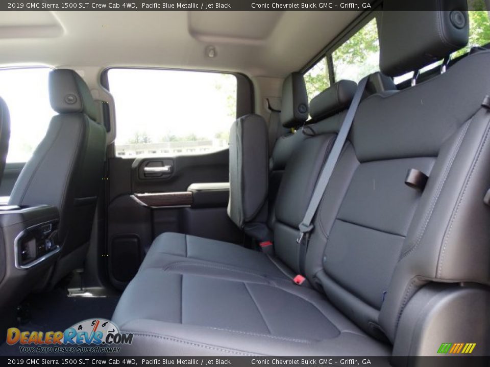 2019 GMC Sierra 1500 SLT Crew Cab 4WD Pacific Blue Metallic / Jet Black Photo #25