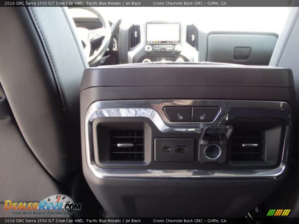 2019 GMC Sierra 1500 SLT Crew Cab 4WD Pacific Blue Metallic / Jet Black Photo #26