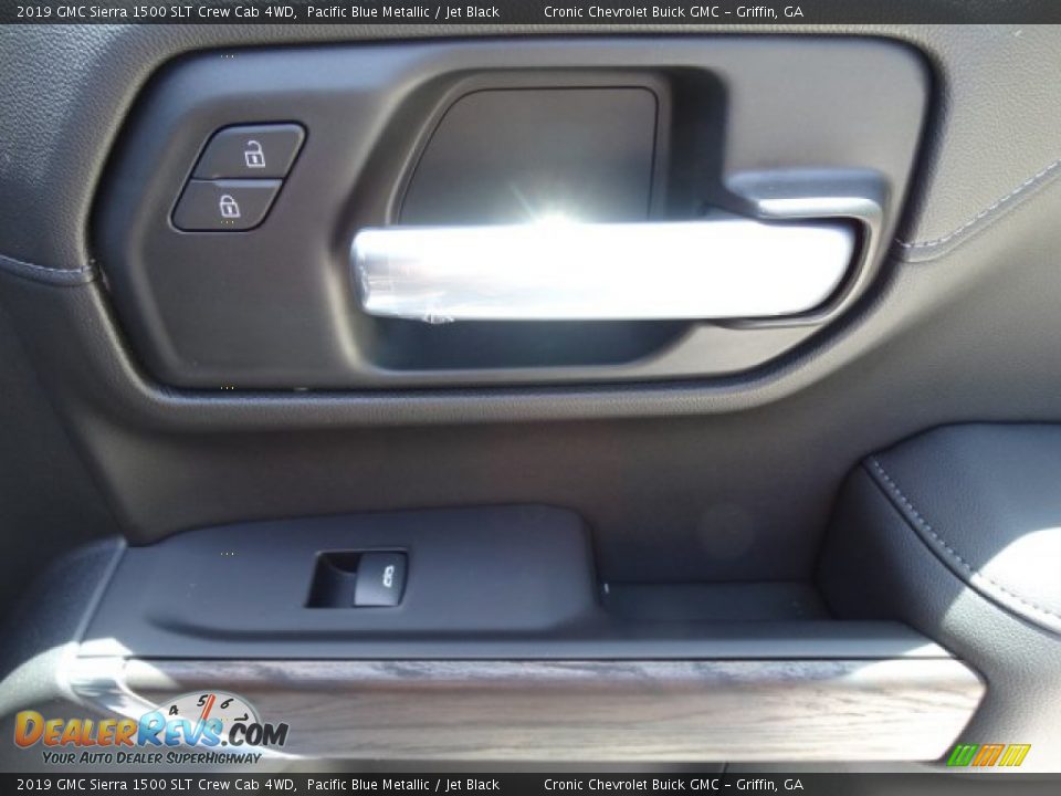 2019 GMC Sierra 1500 SLT Crew Cab 4WD Pacific Blue Metallic / Jet Black Photo #28