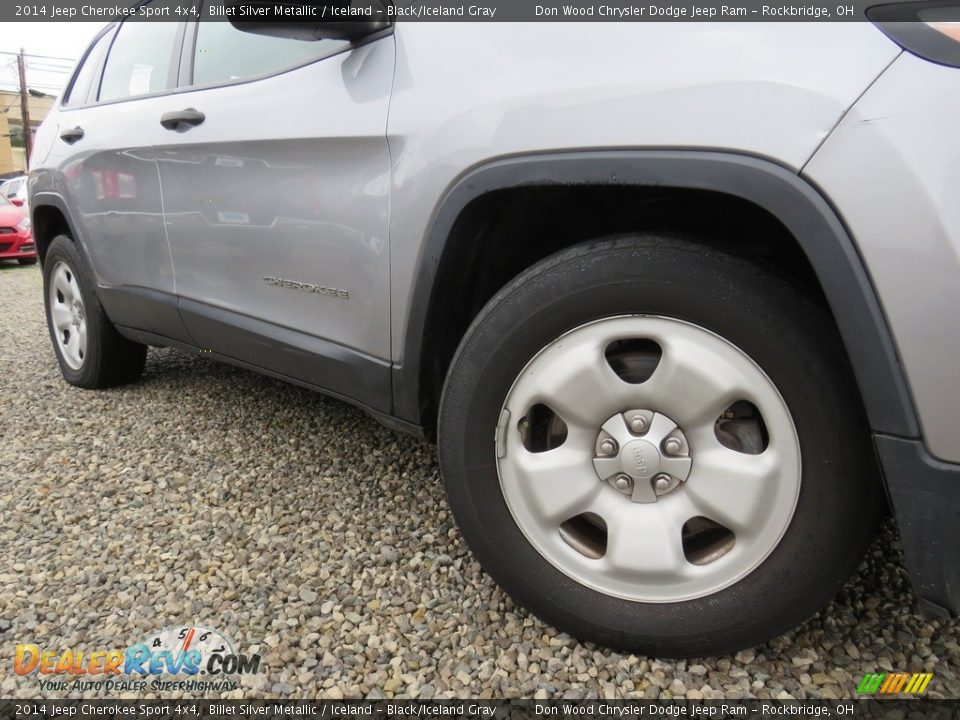 2014 Jeep Cherokee Sport 4x4 Billet Silver Metallic / Iceland - Black/Iceland Gray Photo #2
