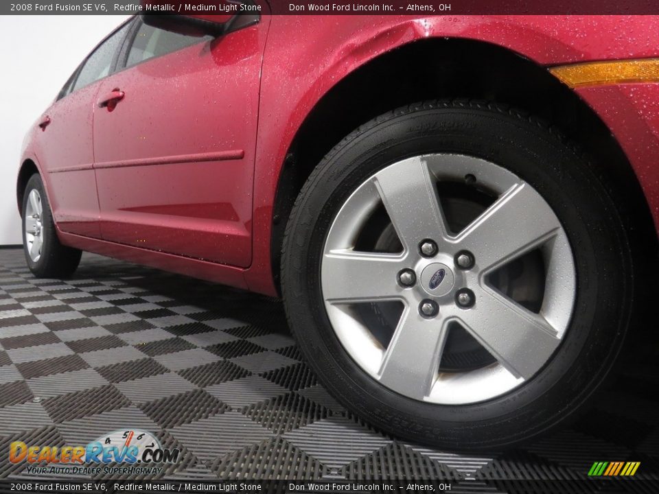 2008 Ford Fusion SE V6 Redfire Metallic / Medium Light Stone Photo #3
