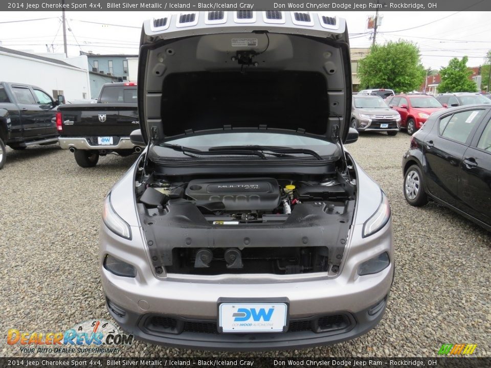2014 Jeep Cherokee Sport 4x4 Billet Silver Metallic / Iceland - Black/Iceland Gray Photo #5