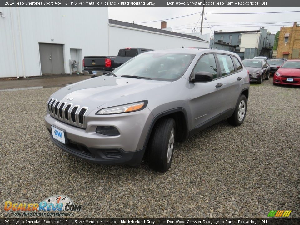 2014 Jeep Cherokee Sport 4x4 Billet Silver Metallic / Iceland - Black/Iceland Gray Photo #7