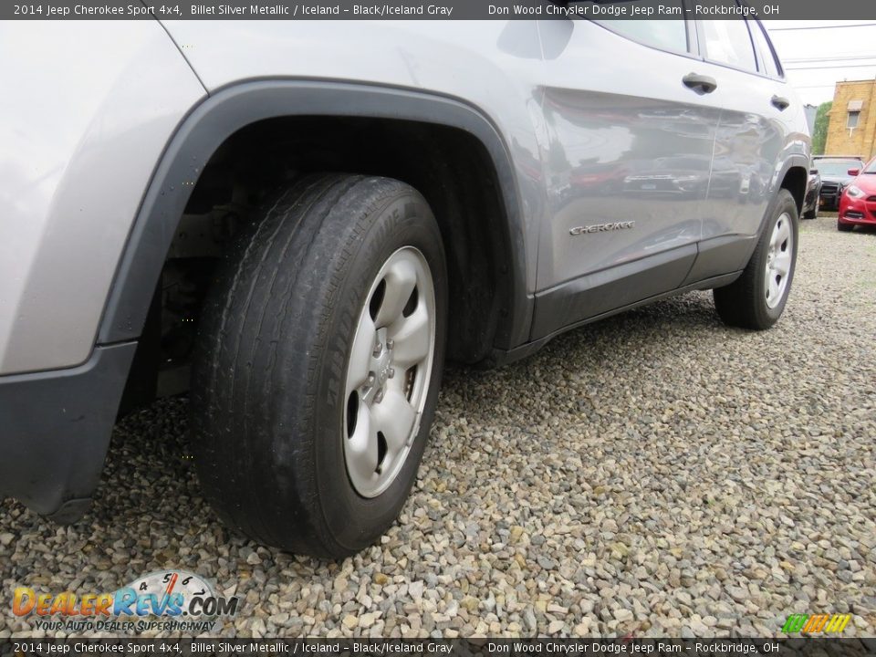 2014 Jeep Cherokee Sport 4x4 Billet Silver Metallic / Iceland - Black/Iceland Gray Photo #8