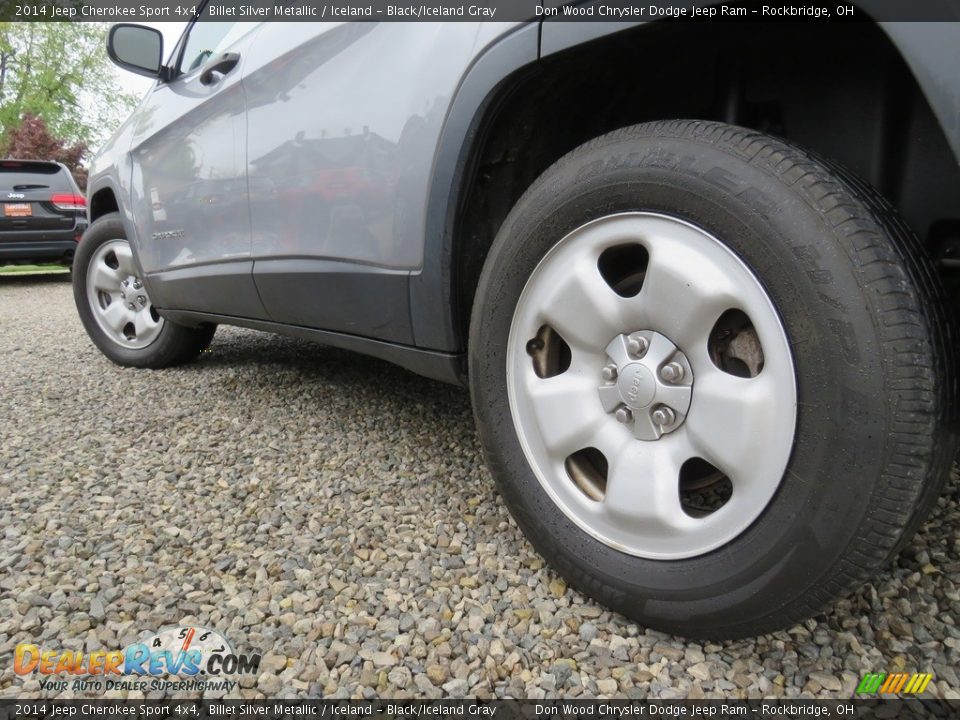 2014 Jeep Cherokee Sport 4x4 Billet Silver Metallic / Iceland - Black/Iceland Gray Photo #9