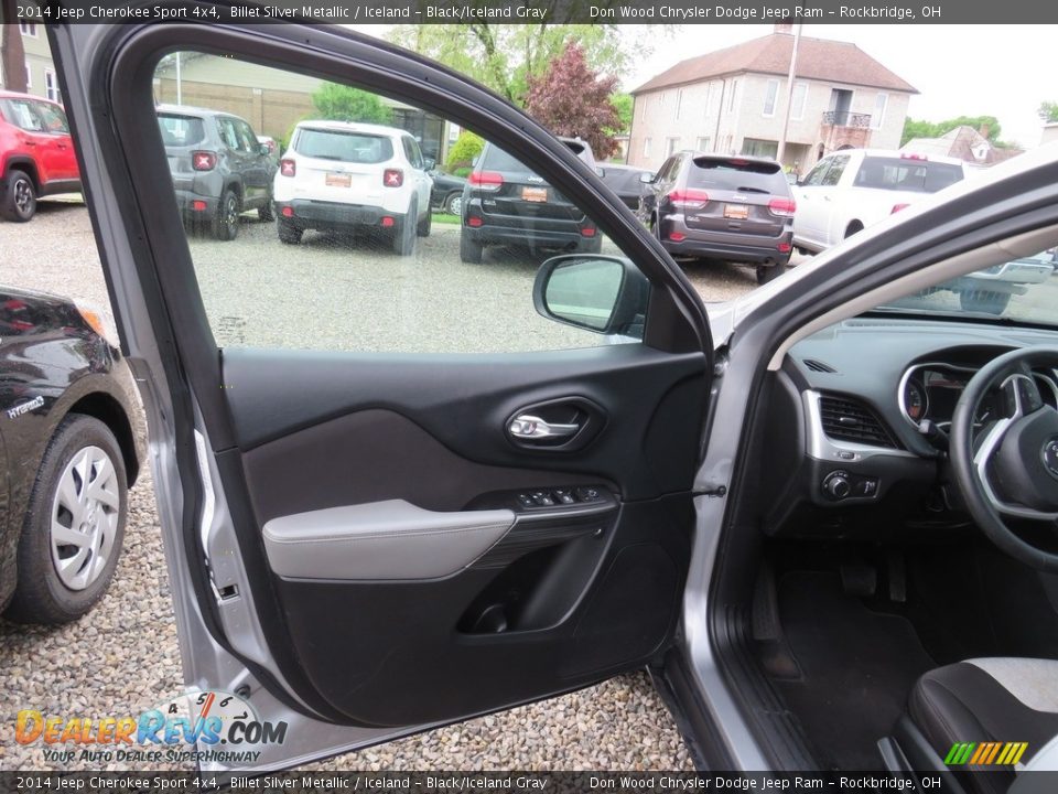 2014 Jeep Cherokee Sport 4x4 Billet Silver Metallic / Iceland - Black/Iceland Gray Photo #18