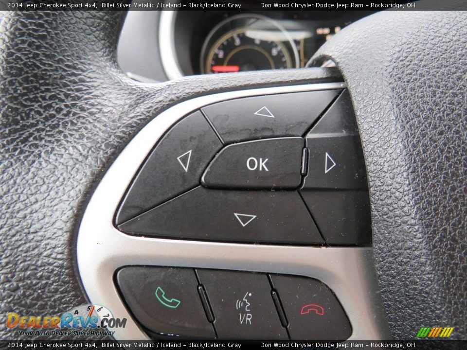 2014 Jeep Cherokee Sport 4x4 Billet Silver Metallic / Iceland - Black/Iceland Gray Photo #26