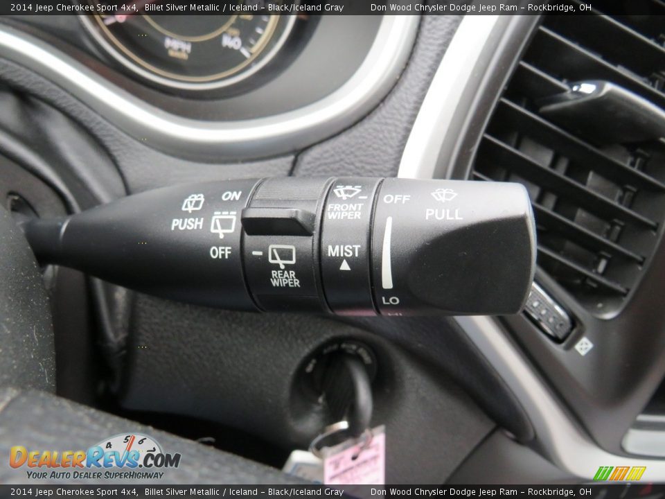 2014 Jeep Cherokee Sport 4x4 Billet Silver Metallic / Iceland - Black/Iceland Gray Photo #28