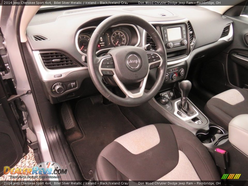 2014 Jeep Cherokee Sport 4x4 Billet Silver Metallic / Iceland - Black/Iceland Gray Photo #31