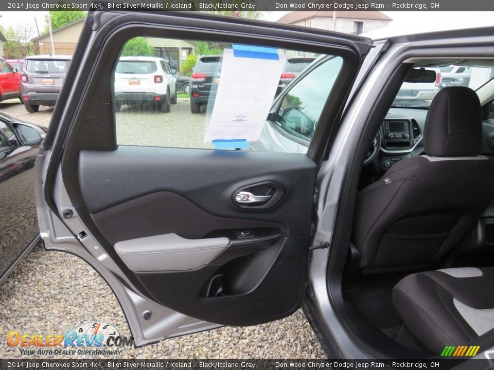 2014 Jeep Cherokee Sport 4x4 Billet Silver Metallic / Iceland - Black/Iceland Gray Photo #32