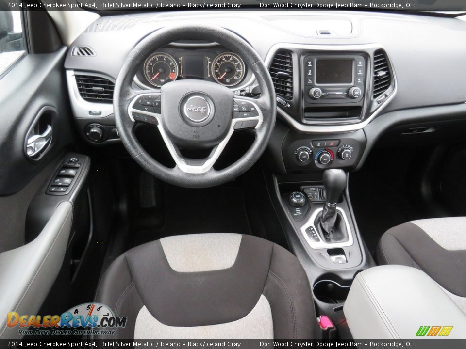 2014 Jeep Cherokee Sport 4x4 Billet Silver Metallic / Iceland - Black/Iceland Gray Photo #34