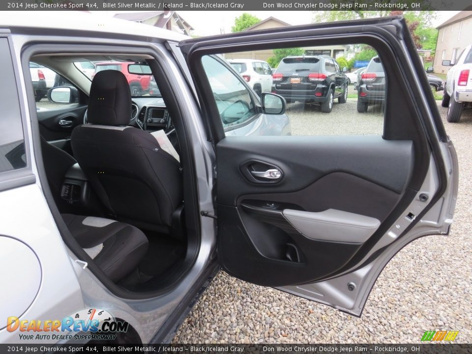 2014 Jeep Cherokee Sport 4x4 Billet Silver Metallic / Iceland - Black/Iceland Gray Photo #35