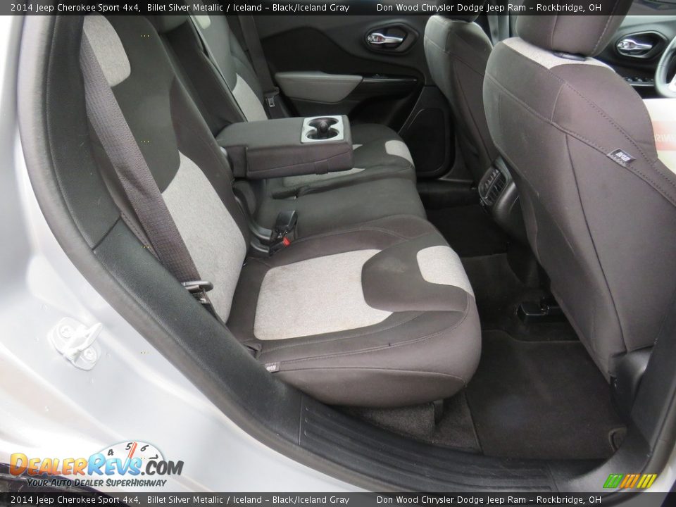 2014 Jeep Cherokee Sport 4x4 Billet Silver Metallic / Iceland - Black/Iceland Gray Photo #36