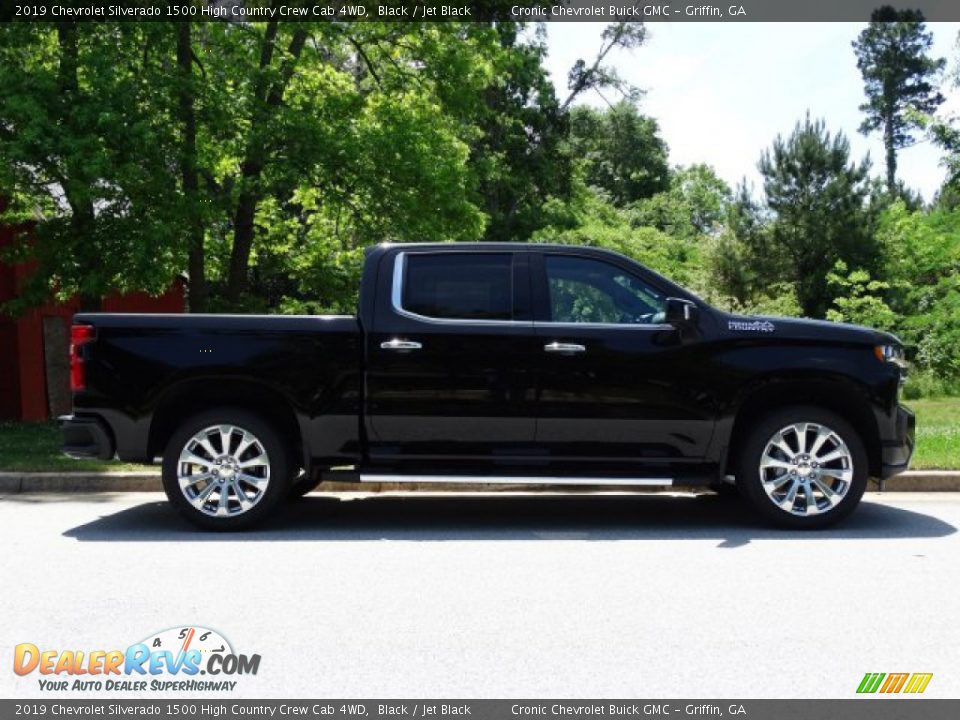 2019 Chevrolet Silverado 1500 High Country Crew Cab 4WD Black / Jet Black Photo #2