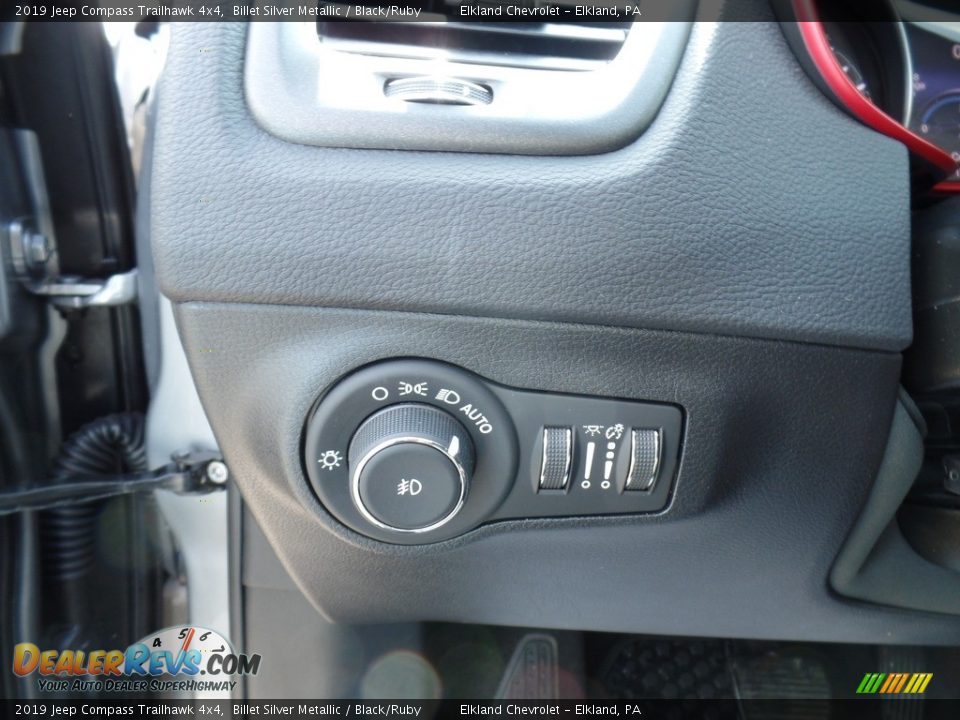 2019 Jeep Compass Trailhawk 4x4 Billet Silver Metallic / Black/Ruby Photo #20