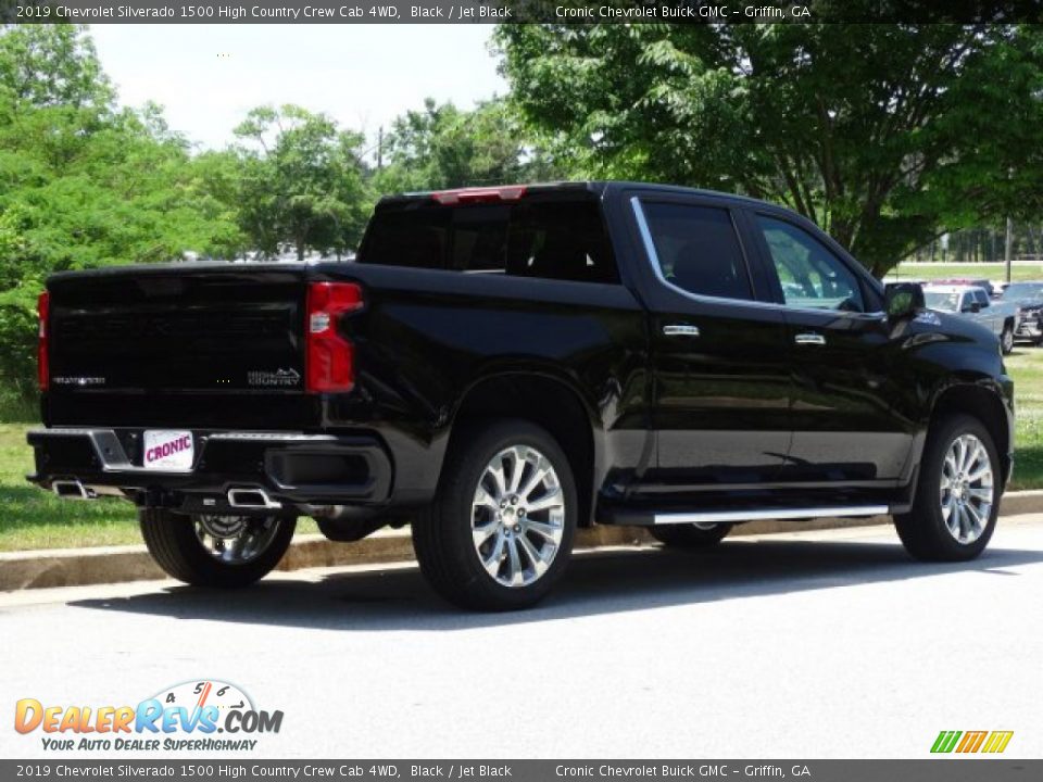 2019 Chevrolet Silverado 1500 High Country Crew Cab 4WD Black / Jet Black Photo #3