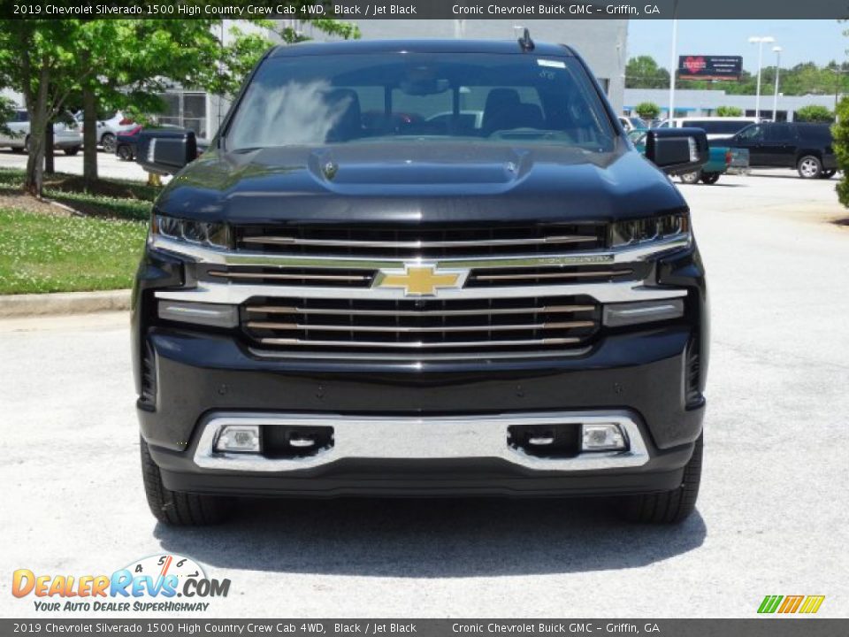2019 Chevrolet Silverado 1500 High Country Crew Cab 4WD Black / Jet Black Photo #4