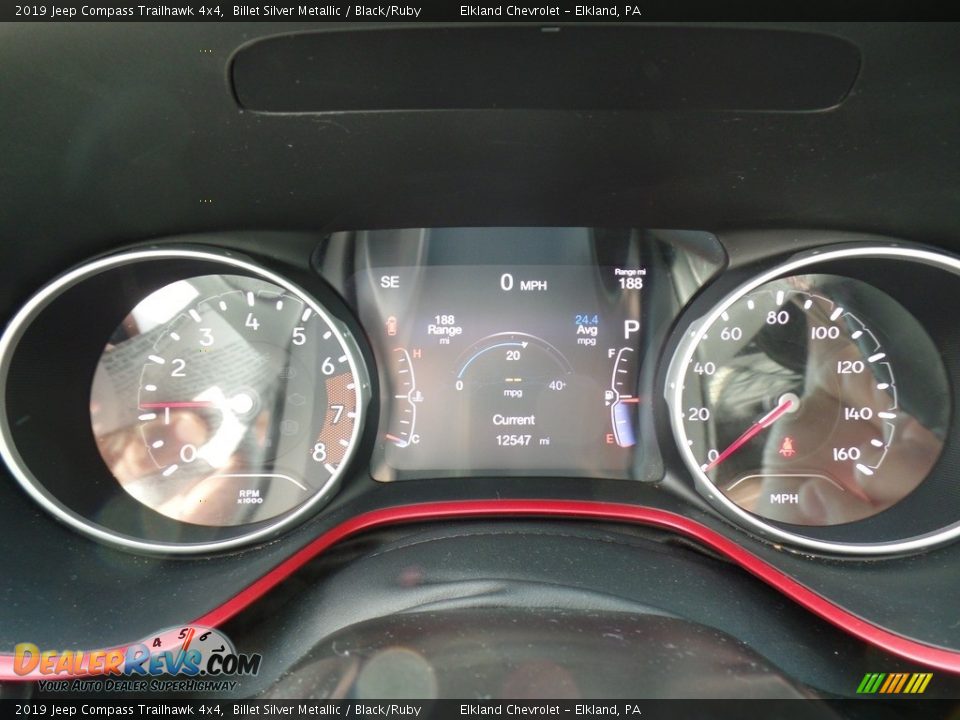 2019 Jeep Compass Trailhawk 4x4 Billet Silver Metallic / Black/Ruby Photo #21