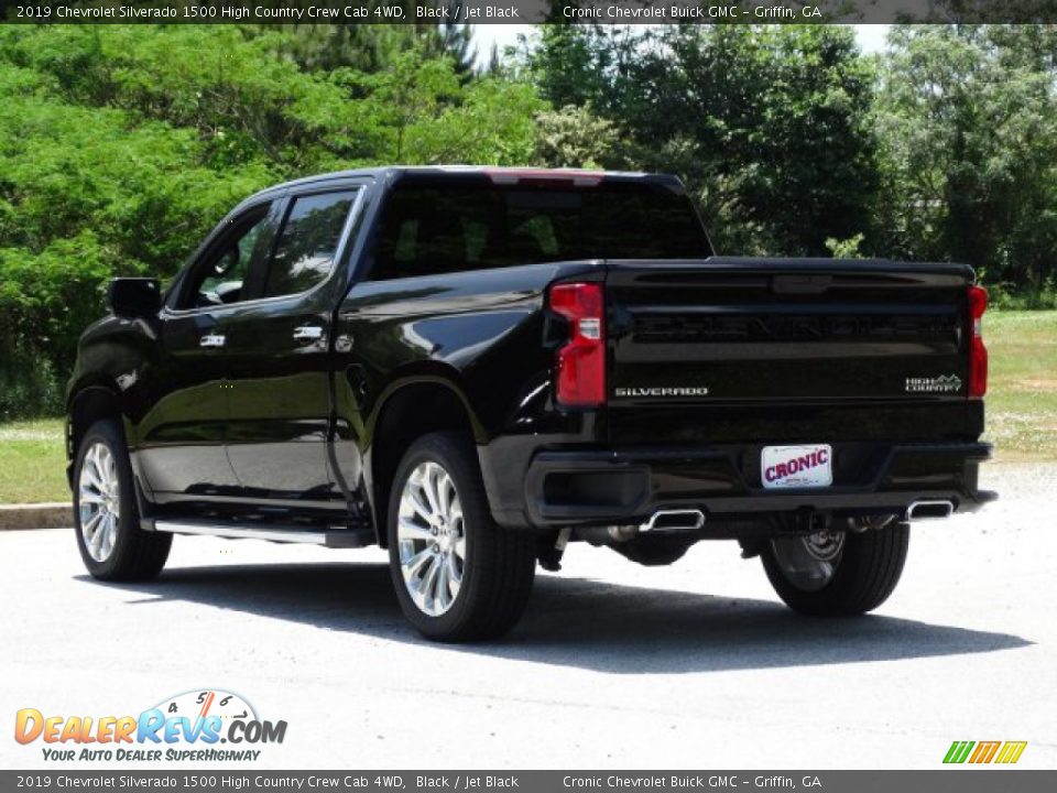 2019 Chevrolet Silverado 1500 High Country Crew Cab 4WD Black / Jet Black Photo #7