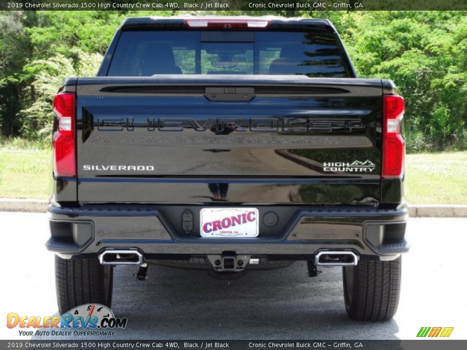 2019 Chevrolet Silverado 1500 High Country Crew Cab 4WD Black / Jet Black Photo #8