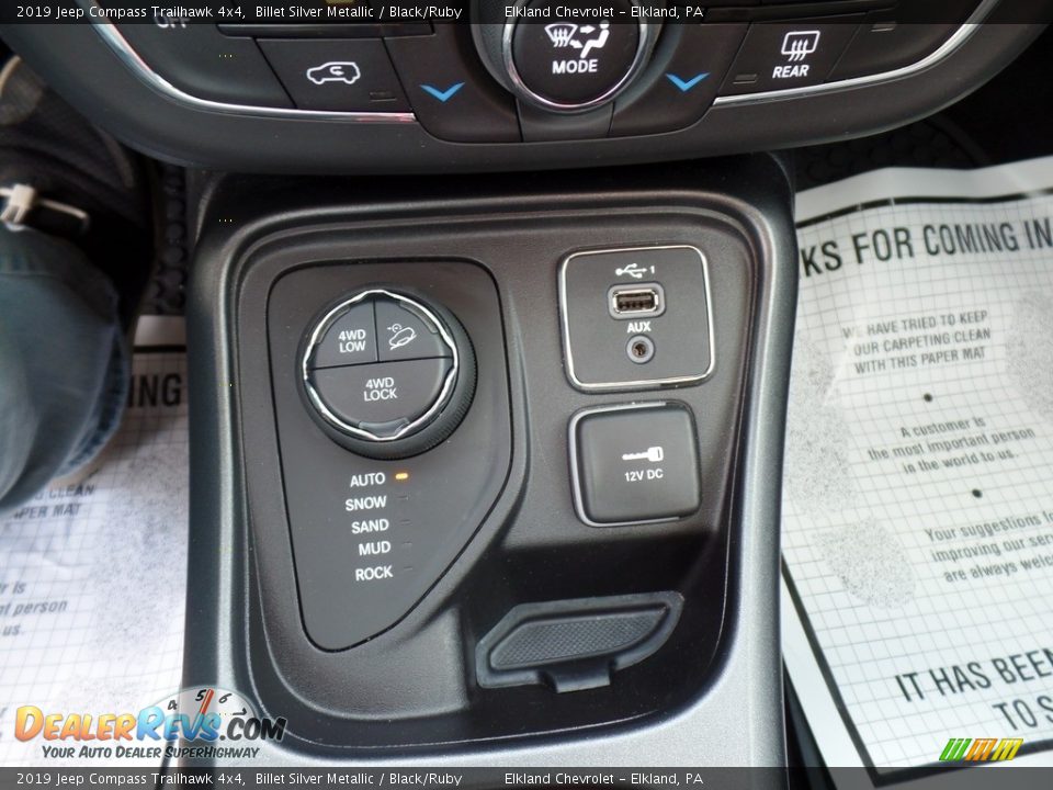 2019 Jeep Compass Trailhawk 4x4 Billet Silver Metallic / Black/Ruby Photo #29