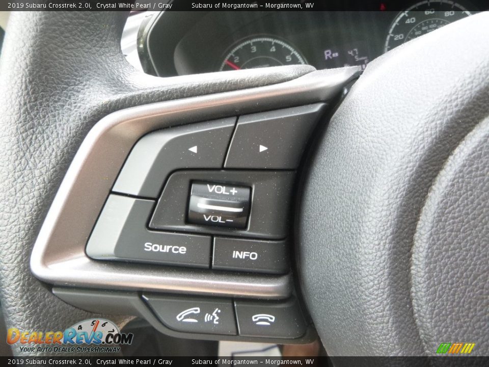 2019 Subaru Crosstrek 2.0i Crystal White Pearl / Gray Photo #19