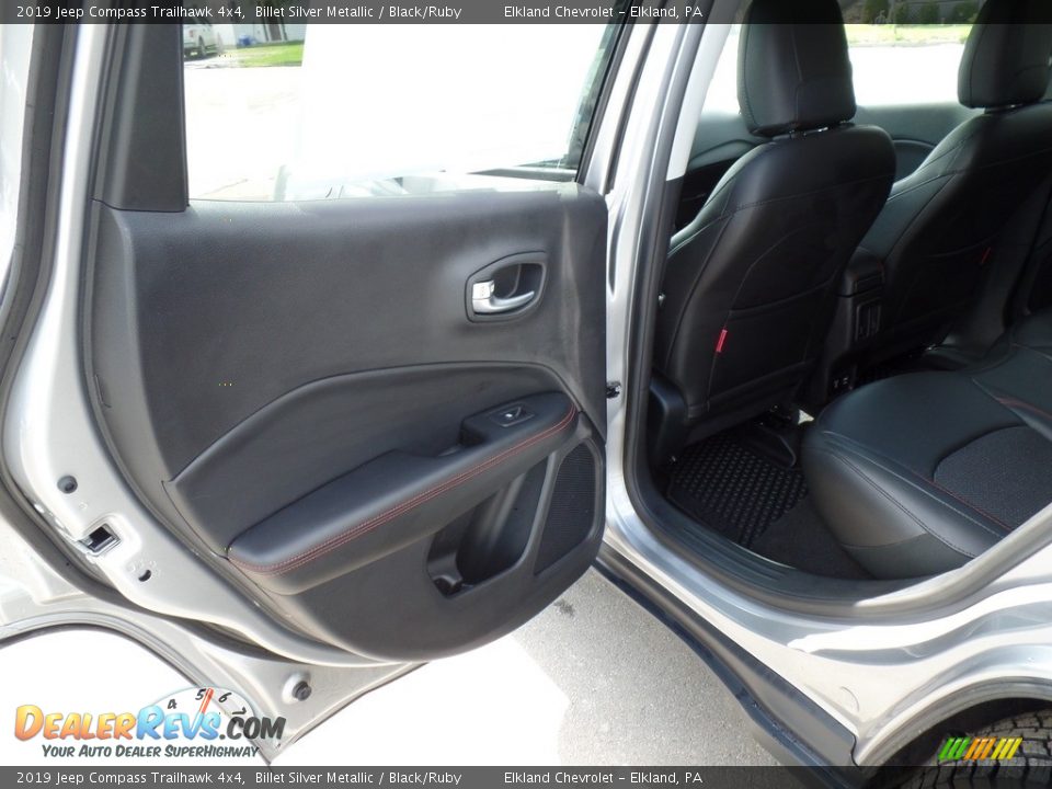 2019 Jeep Compass Trailhawk 4x4 Billet Silver Metallic / Black/Ruby Photo #31