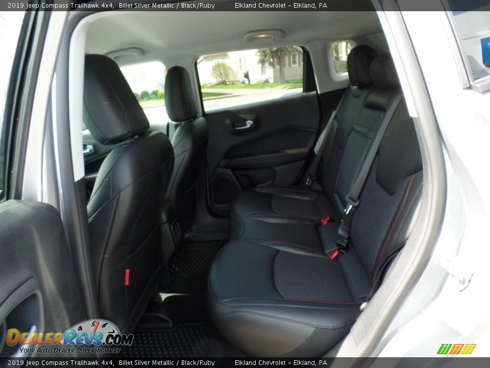 2019 Jeep Compass Trailhawk 4x4 Billet Silver Metallic / Black/Ruby Photo #32